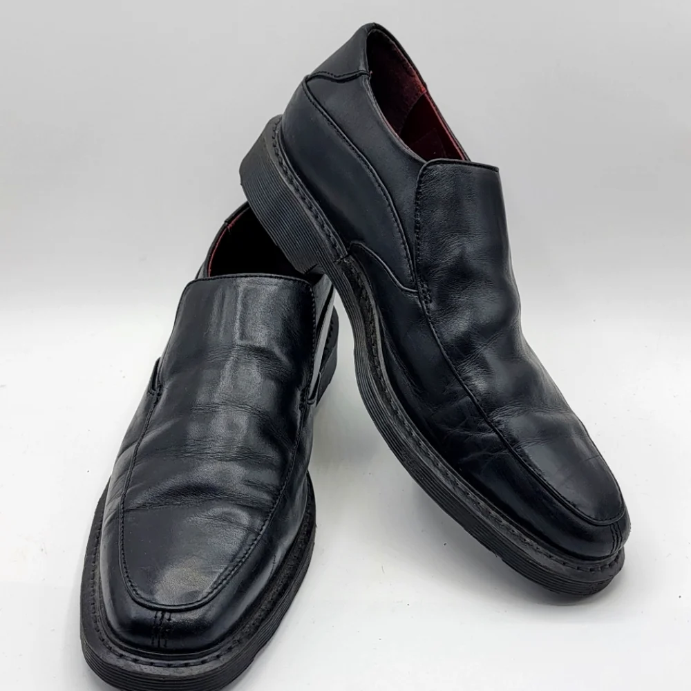 Dr Martens Black Leather Slip On‎ Shoes, Mens Casual Size 10  #1326